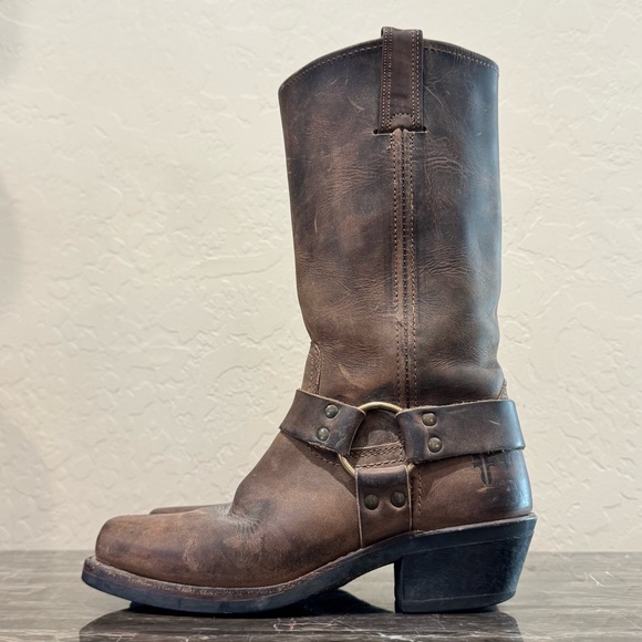 Frye Shoes - Frye 12R Leather Harness Boots